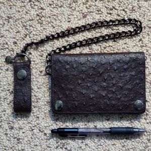 Unisex Leather Wallet on Chain by Dusty